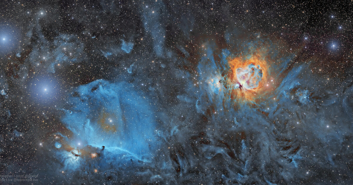 ORION'S BELT AND SWORD MOSAIC OHS HDR Telescope Live